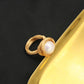 Winding High-end 13mm Large Pearl Retro Ring,#5-#12