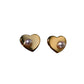 Small and Exquisite 18K Gold-plated Love Pearl Earrings