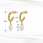 925 Sterling Silver Earrings Baroque Pipa Bead Earrings