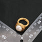 Winding High-end 13mm Large Pearl Retro Ring,#5-#12