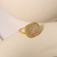 Pink Purple Baroque Natural Freshwater Pearl Ring,#5-#12