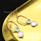 Winding Braided 925 Silver Shell Flower Retro Earrings