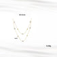 925 Sterling Silver Gold-plated Double Chain Necklace,50+5cm