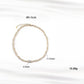 Natural freshwater pearl double-layer chain stacked pendant necklace,40+5cm