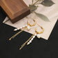 Retro Tassel Natural Pearl Earrings