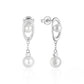 925 Sterling Silver Pearl Drop Earrings