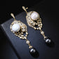 S925 Personalized Tiger Pearl Earrings