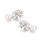 Exquisite Personality Snowflake Pearl Earrings