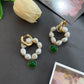 Hand-woven Retro Natural Pearl Earrings