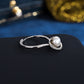 925 Sterling Silver Planet Flower Natural Pearl Ring, Adjustable