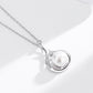 925 Water Drop Inlaid Zircon Pearl Sterling Silver Necklace