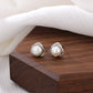 925 Sterling Silver Rose Pearl Earrings