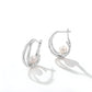 Simple and Stylish 925 Silver Freshwater Pearl Earrings