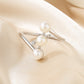 925 Sterling Silver Natural Freshwater Pearl Ring,Adjustable