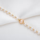 14K Gold Pearl Bracelet,17+5cm