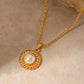 18K Gold Stainless Steel Necklaces,42cm+5cm