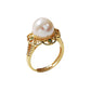 925 Sterling Silver Pearl Ring, Adjustable