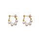 925 Sterling Silver Baroque Freshwater Pearl Hoop Earrings