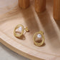 New 925 Sterling Silver Natural Baroque Pearl Earrings