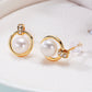 Simple S925 Silver Needle Freshwater Pearl Earrings