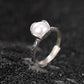 925 Sterling Silver Pearl bud Round Bead Ring,Adjustable