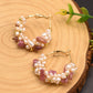 Natural Stone Freshwater Pearl Earring