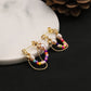 Natural Freshwater Pearl Color Beaded Earrings