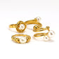 Titanium Steel Pearl Series Women's Statement Rings