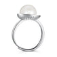 925 Sterling Silver 9mm Freshwater Pearl Ring, Adjustable