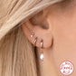 925 Sterling Silver Long Short Pearl Earrings