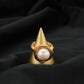 Winding High-end 13mm Large Pearl Retro Ring,#5-#12