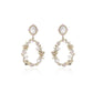 Exaggerated Big Round Ring Soft Garland Earrings