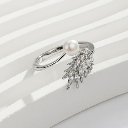 Freshwater Pearl Wheat Ring,Adjustable