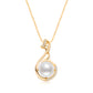 14K Gold-clad Natural Freshwater Pearl Necklaces,42cm+5cm