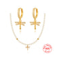 925 Silver Dragonfly Earrings & Necklace Jewellery Set