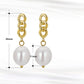 925 Sterling Silver Natural Baroque Pearl Earrings