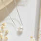 925 Sterling Silver Shell Pearl Pendant Necklace