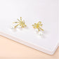 925 Silver Bow Pearl Earrings