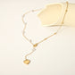 Fashionable and Simple Love Pendant Pearl Necklace