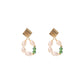 French Retro Natural Pearl Earrings