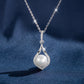 Natural Single Freshwater Pearl Necklace,40+5cm