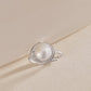 925 Sterling Silver 9mm Freshwater Pearl Ring, Adjustable