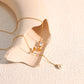 18k Gold Rose White Sea Shell New Titanium Steel Clavicle Necklace