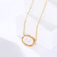 Gold-plated 18k Ladies Shell Collar Necklace