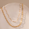 French Double-layered Elegant Pearl Necklace