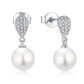 925 Sterling Silver 10mm Pearl Earrings