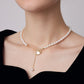 Baroque Natural Pearl Clavicle Necklace,46cm