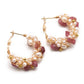 Natural Stone Freshwater Pearl Earring