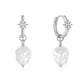 925 Sterling Silver Twist Special-shaped Shell Bead Earrings