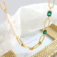 Freshwater Pearl Thick Chain Cavicle Necklaces,40cm+5cm